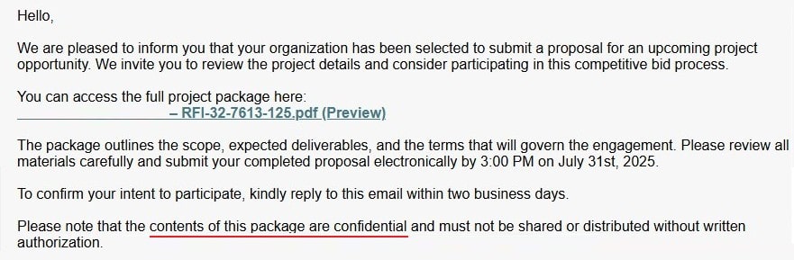 Urgency and confidentiality